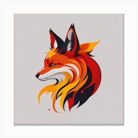 Fox Head 4 Canvas Print