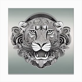 Tiger Head 1 Canvas Print