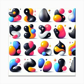 Abstract Shapes Canvas Print