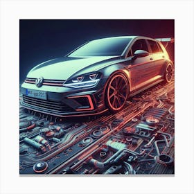 Volkswagen Golf R 8 Toile