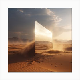 Sandstorm with a image which portray Canvas Print