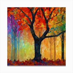 Colorful Autumn Tree Canvas Print