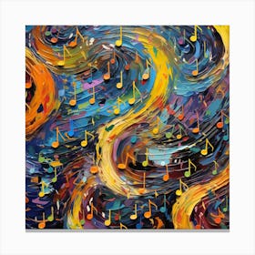 Music Notes 11 Canvas Print
