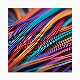 Colorful Wires 38 Canvas Print