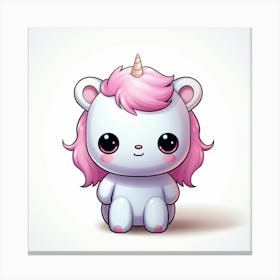 Cute Unicorn 160 Canvas Print