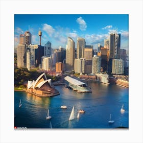 Sydney Harbour Canvas Print