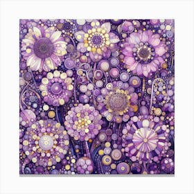 Purple Flowers Canvas Print