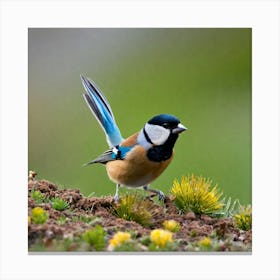 Tit on branch 26 Canvas Print