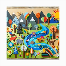 Childrens Park Canvas Print