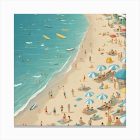 Day At The Beach 7 Canvas Print