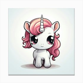 Cute Unicorn 399 Canvas Print