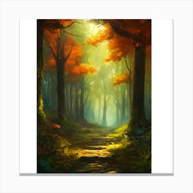 Path In The Forest 2 Canvas Print