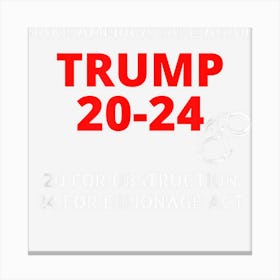 Anti Trump T Shirts Lock Him Up Canvas Print