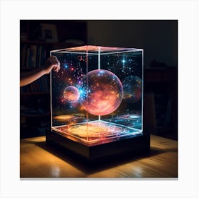 3d Planetarium Canvas Print