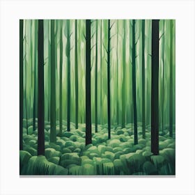 Green Forest 5 Canvas Print