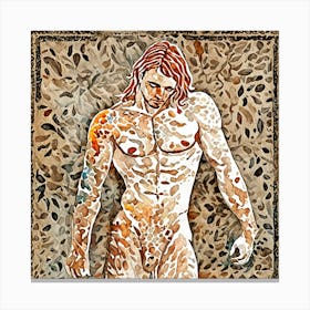 Sexy Young Nude Man Canvas Print