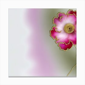 Pink Anemone Flower Canvas Print