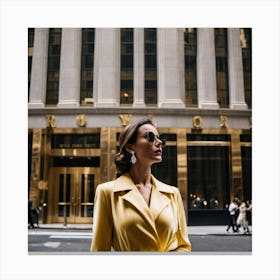 Golden Women NYC Canvas Print