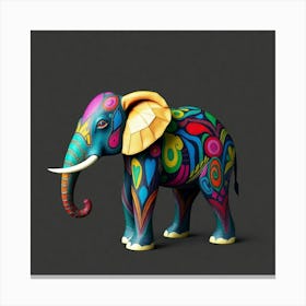 Colorful Elephant Canvas Print