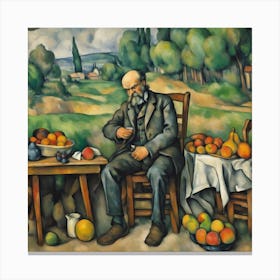 Fruit Seller Canvas Print