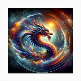 Dragon In The Sky 3 Canvas Print