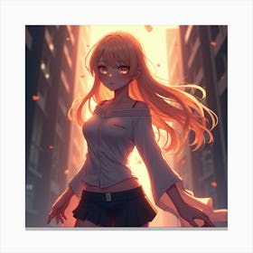 Anime Girl Canvas Print