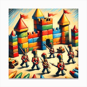 Super Kids Creativity:Army Of Crayons Canvas Print