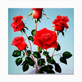 Red Roses 3 Canvas Print