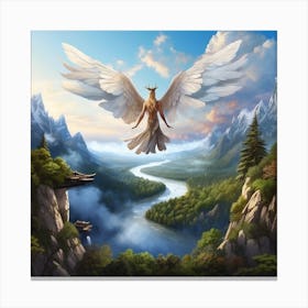 Angel With Wings Canvas Print