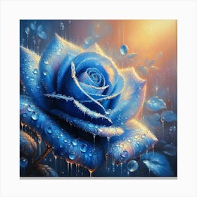 Blue Rose 3 Canvas Print