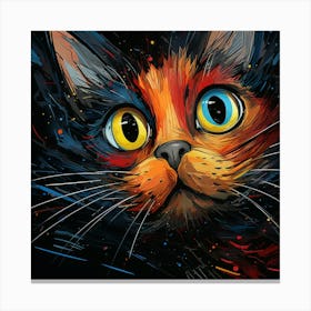 Cat Painting 2 Canvas Print