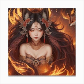 Secrets of the Fox Demon Canvas Print