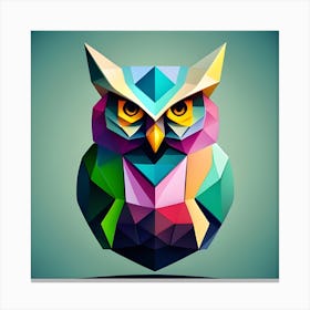 Polygonal Owl 1 Canvas Print