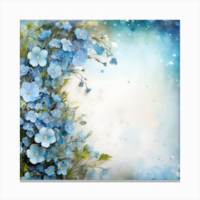 Forget Me Not Flowers 2 Canvas Print