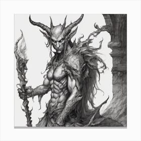 Demon Demons, Demon Art, Fantasy Art, Fantasy Art, Demons, Canvas Print