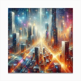 Futuristic City Canvas Print