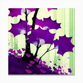 Purple Trees Canvas Print