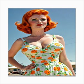 Pin Up Girl 1 Canvas Print