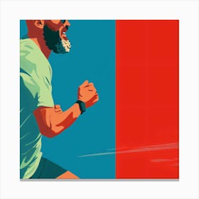 Running Man 11 Canvas Print