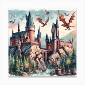 Hogwarts school of Witchcraft 3 Canvas Print