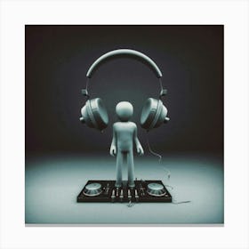 Dj man 3 Canvas Print