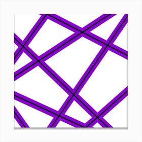 Purple Lines 2 Canvas Print