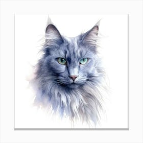 Nebelung Cat Portrait Canvas Print