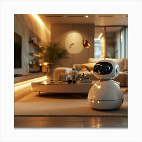 Robot In The Living Room Canvas Print