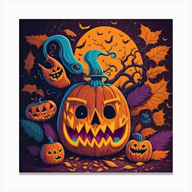 Halloween Pumpkin 8 Canvas Print