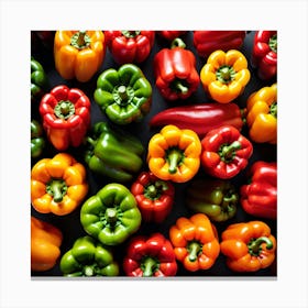 Colorful Peppers 15 Canvas Print