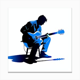 Acoustic Guitar Player Canvas Print