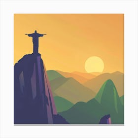 Sunset In Rio 3 Canvas Print