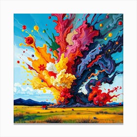 Explosion Of Color Canvas Print