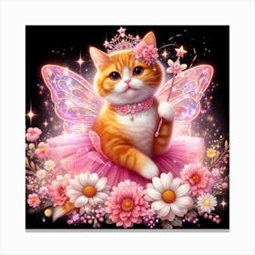 My cat has become a fairy Canvas Print